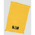 T-100 Fingertip Fringed Towel 11x18 Gold- (Printed)